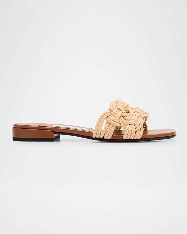 Chara 70 Crochet Raffia Sandals